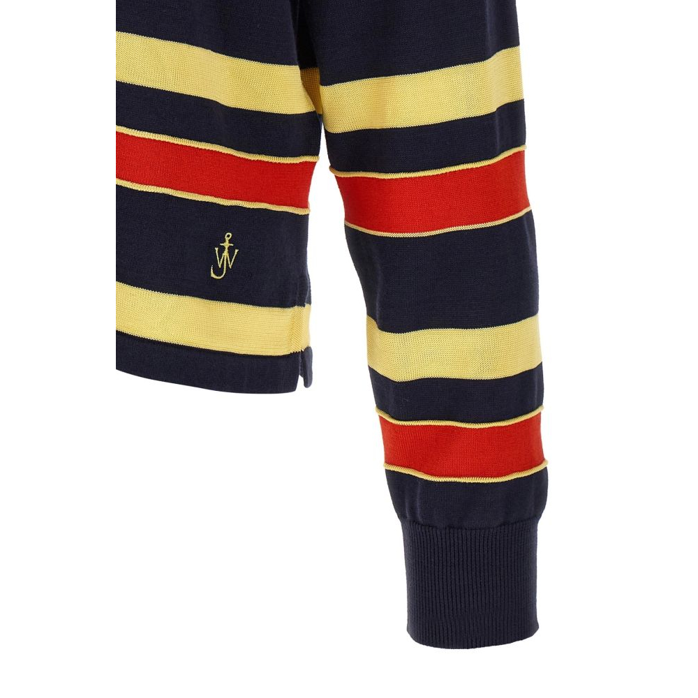 Men's 'Knitted' Long-Sleeve Polo Shirt