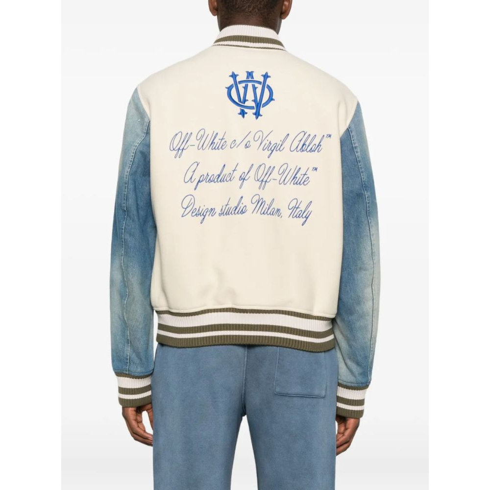 Blouson bomber 'Denim-Sleeve' pour Hommes