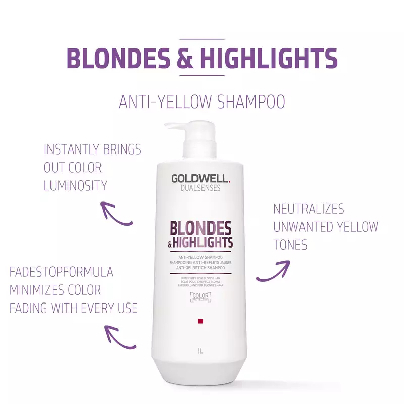 Shampoing 'Dualsenses Blondes & Highlights Anti-Yellow' - 1 L