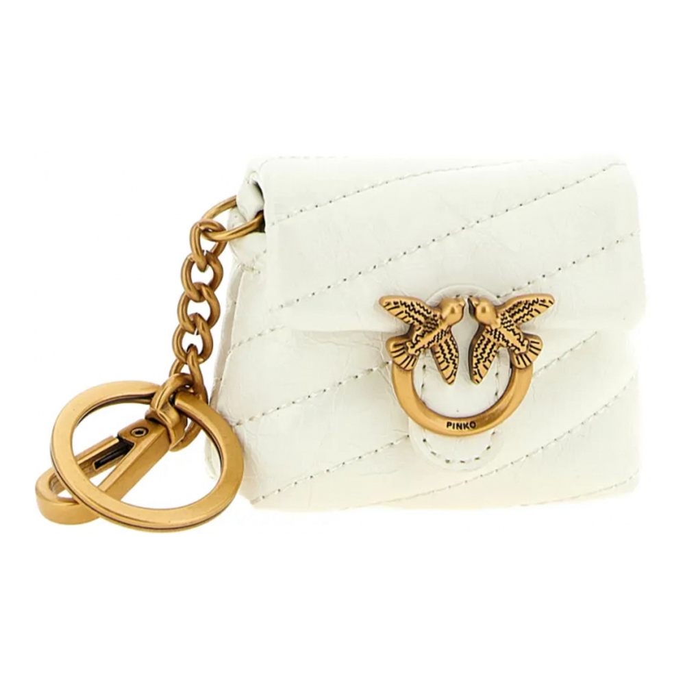 Women's 'Shiny Quilted' Keychain Pouch