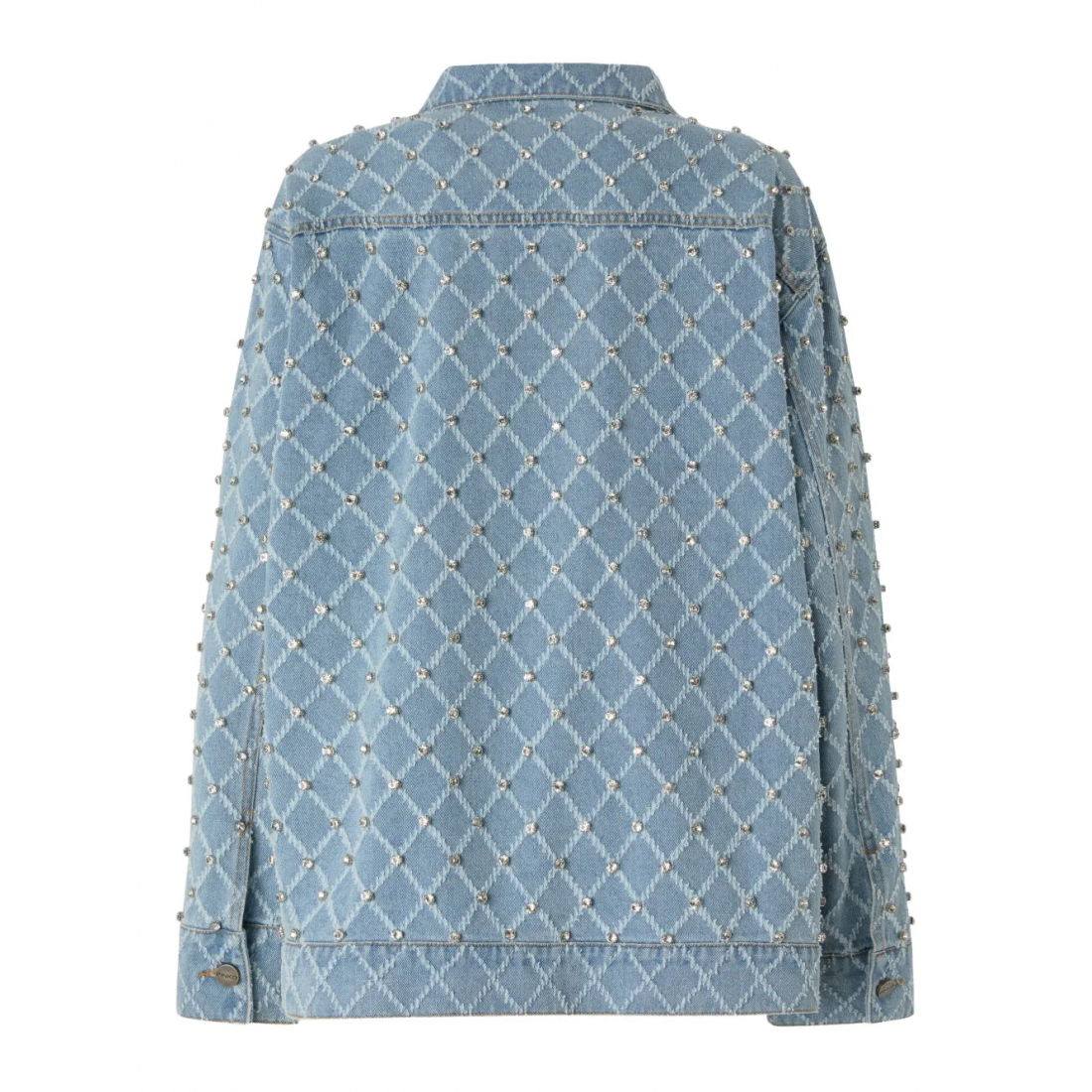 Veste en jeans 'Studded Diamond-Patterned' pour Femmes