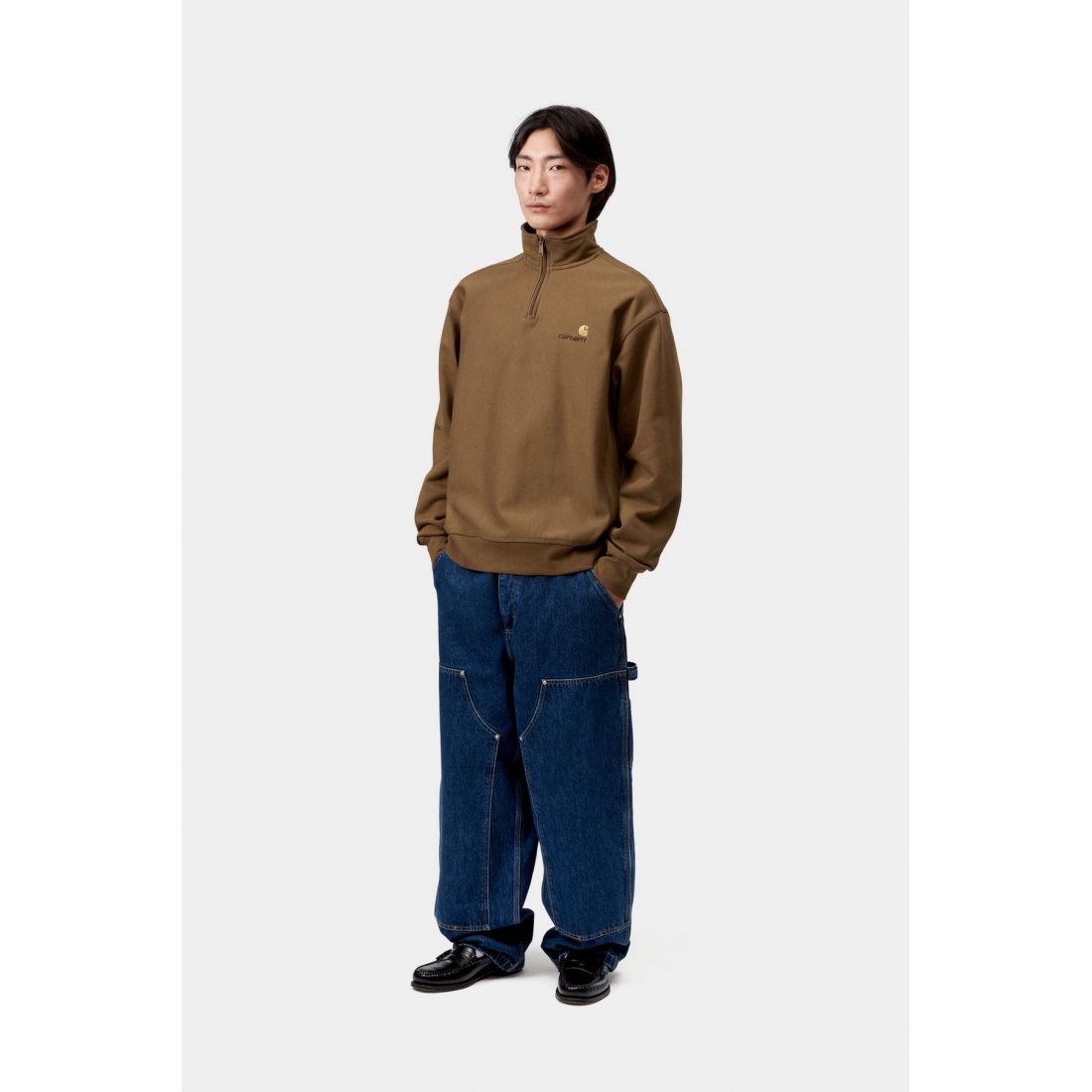 Sweatshirt 'Half Zip American Script' pour Hommes