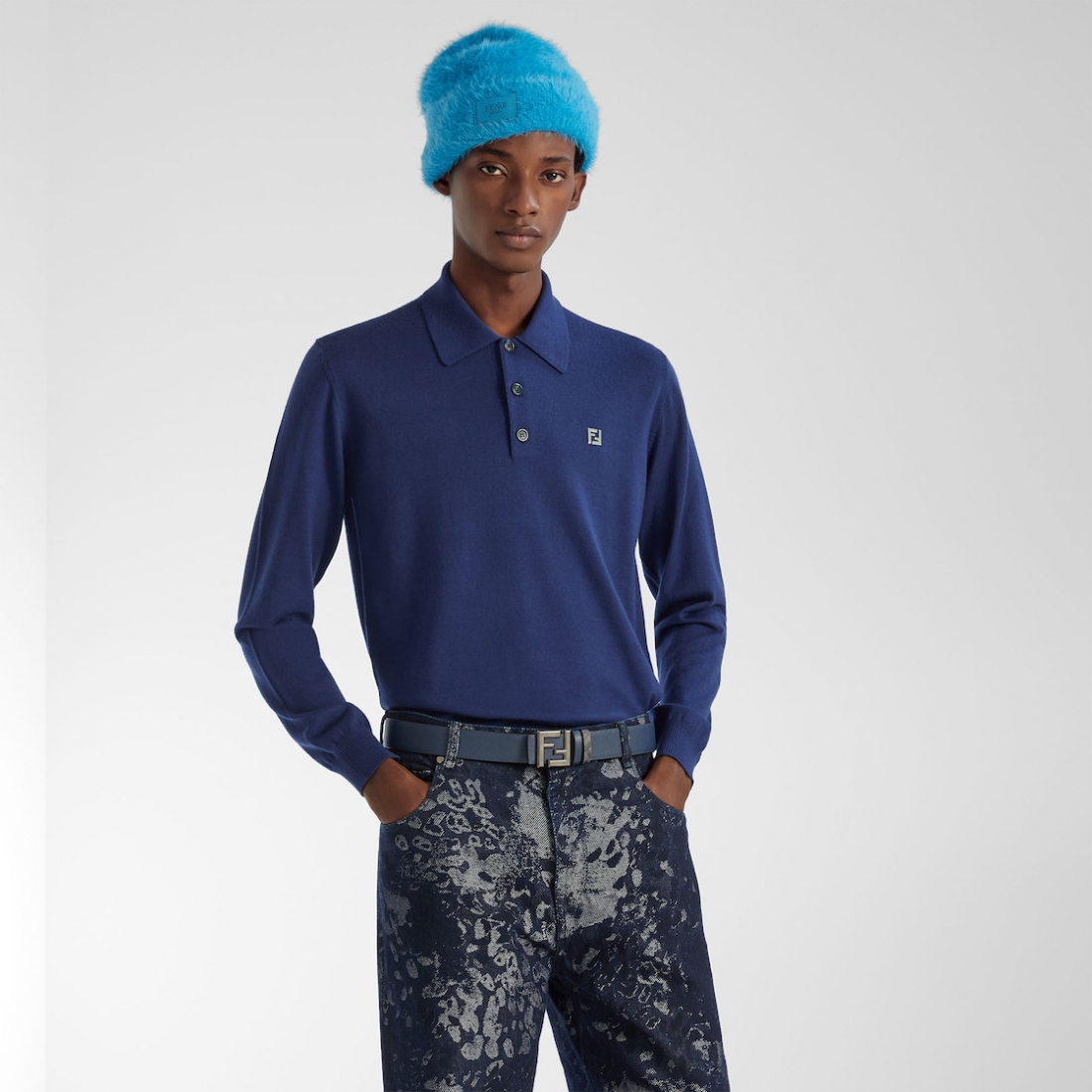 Men's 'Squared Ff' Belt