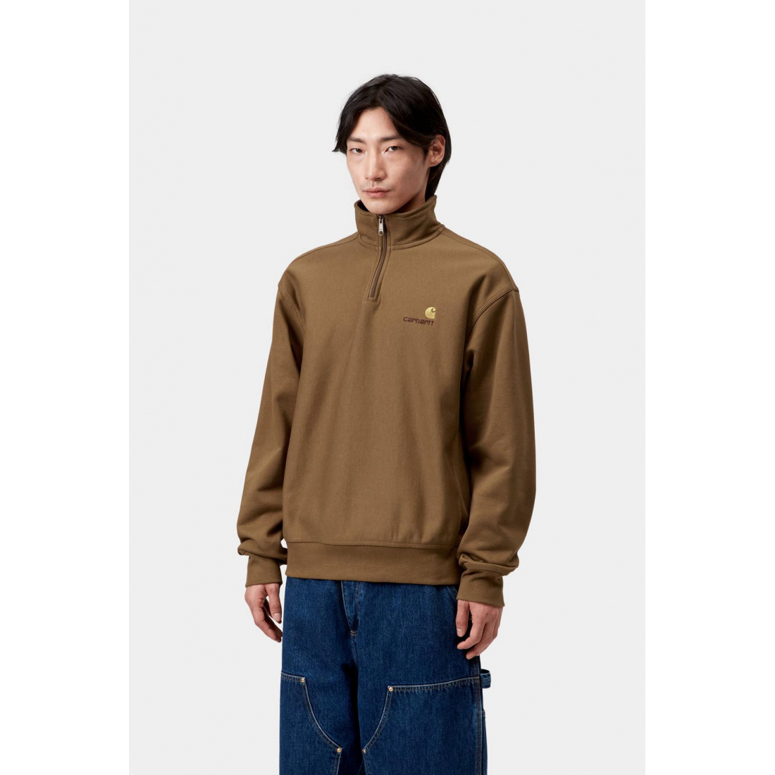 Sweatshirt 'Half Zip American Script' pour Hommes