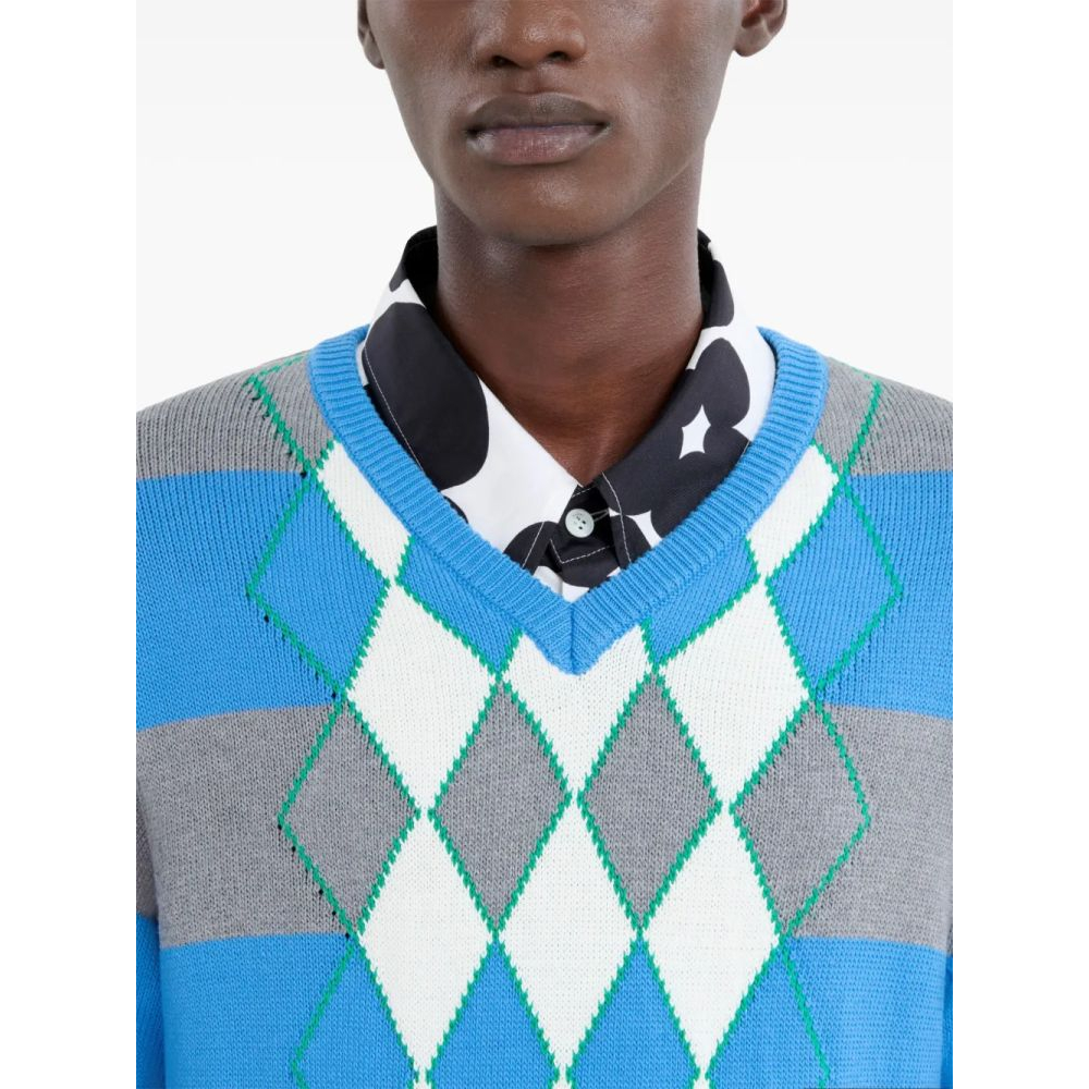 Pull 'Argyle Intarsia-Knit' pour Hommes