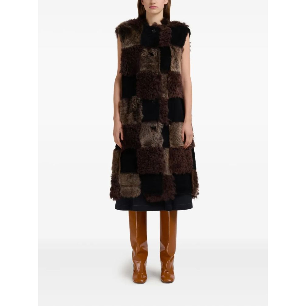 Gilet 'Patchwork Faux Fur' pour Femmes