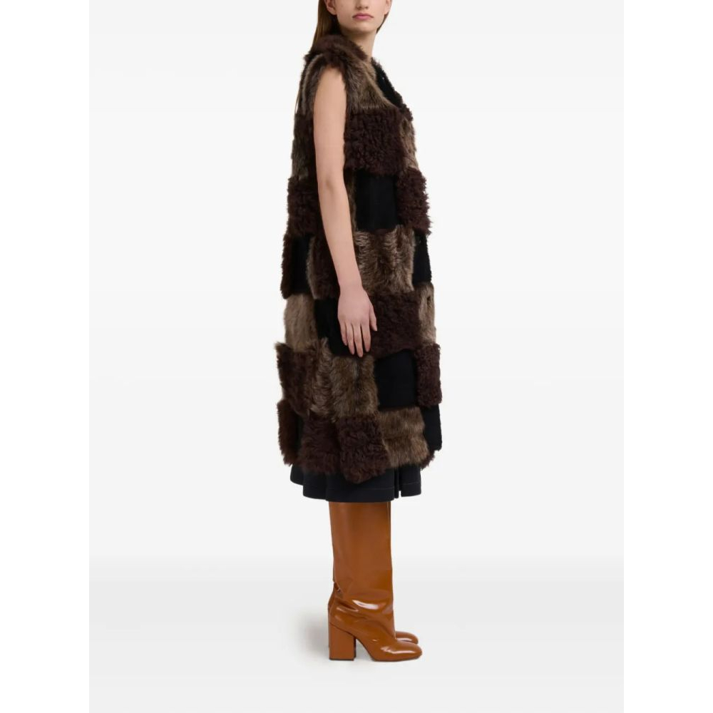 Gilet 'Patchwork Faux Fur' pour Femmes