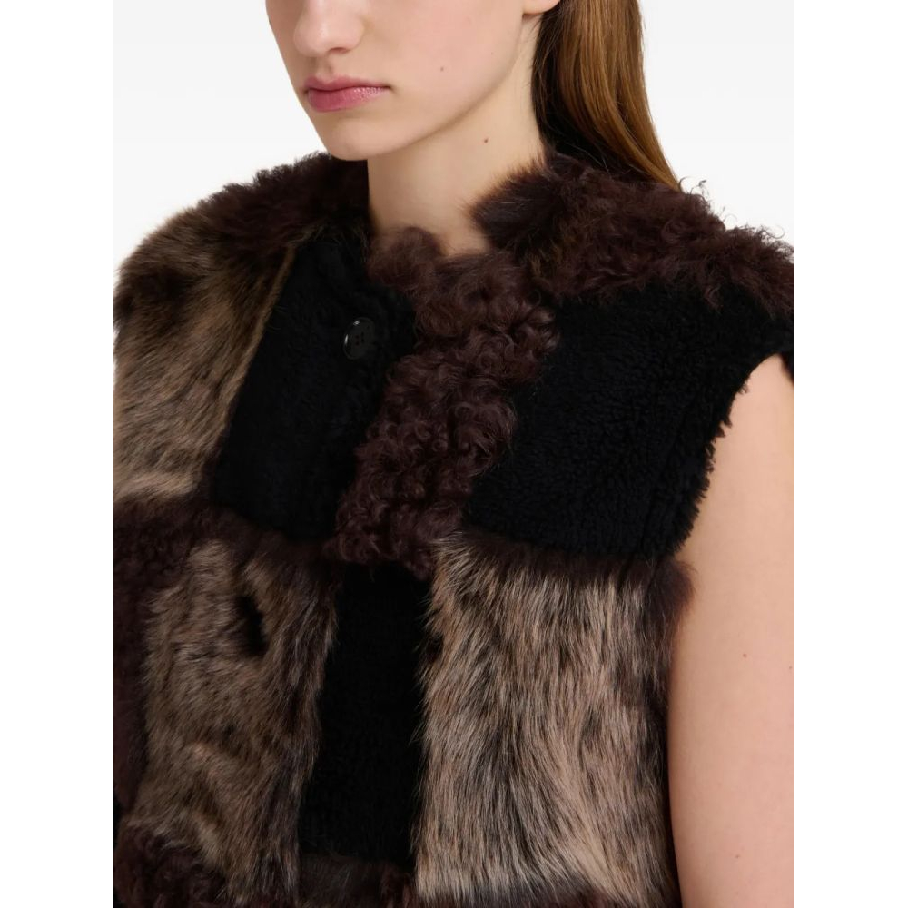 Gilet 'Patchwork Faux Fur' pour Femmes