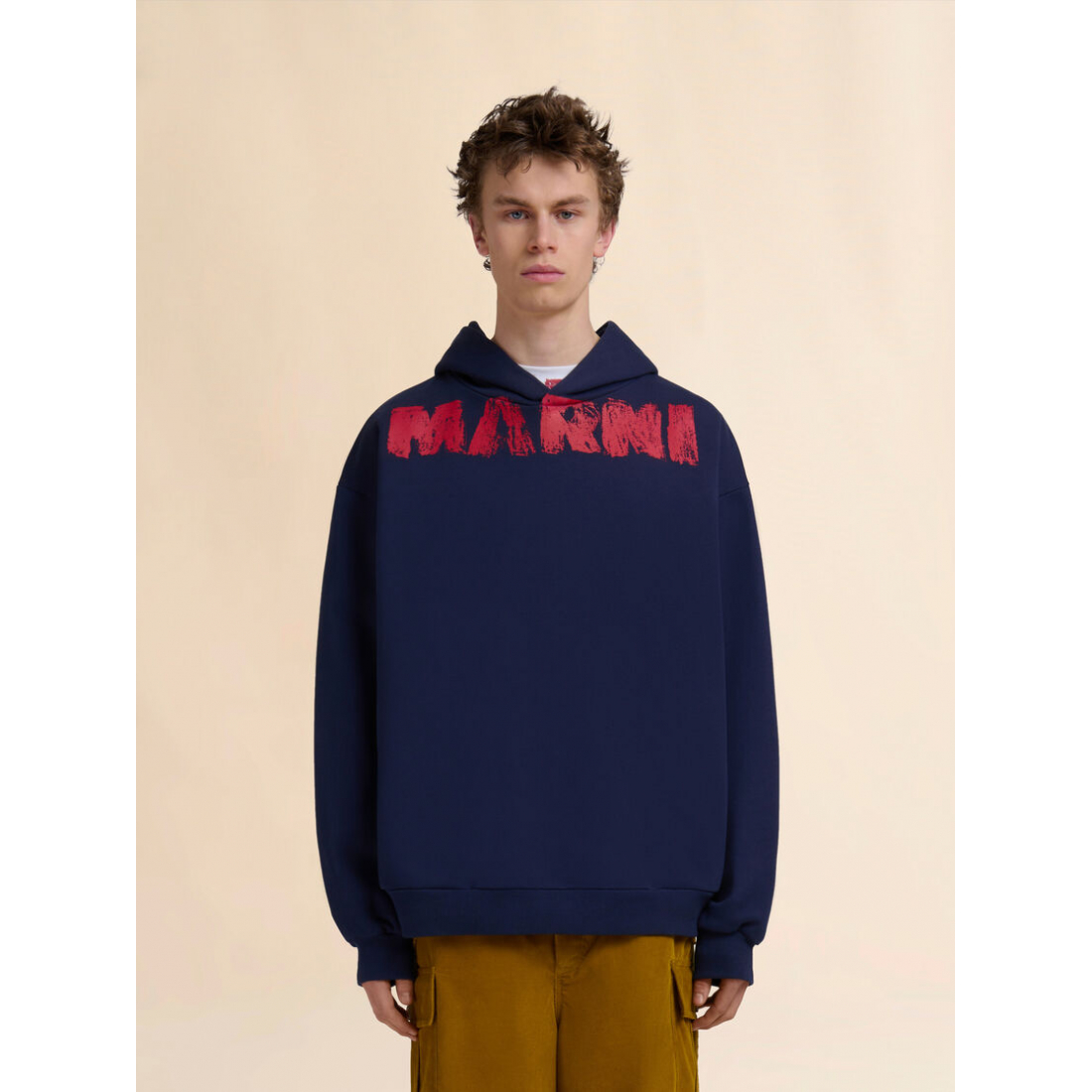 Sweatshirt à capuche  'Brushstroke Logo-Print' pour Hommes