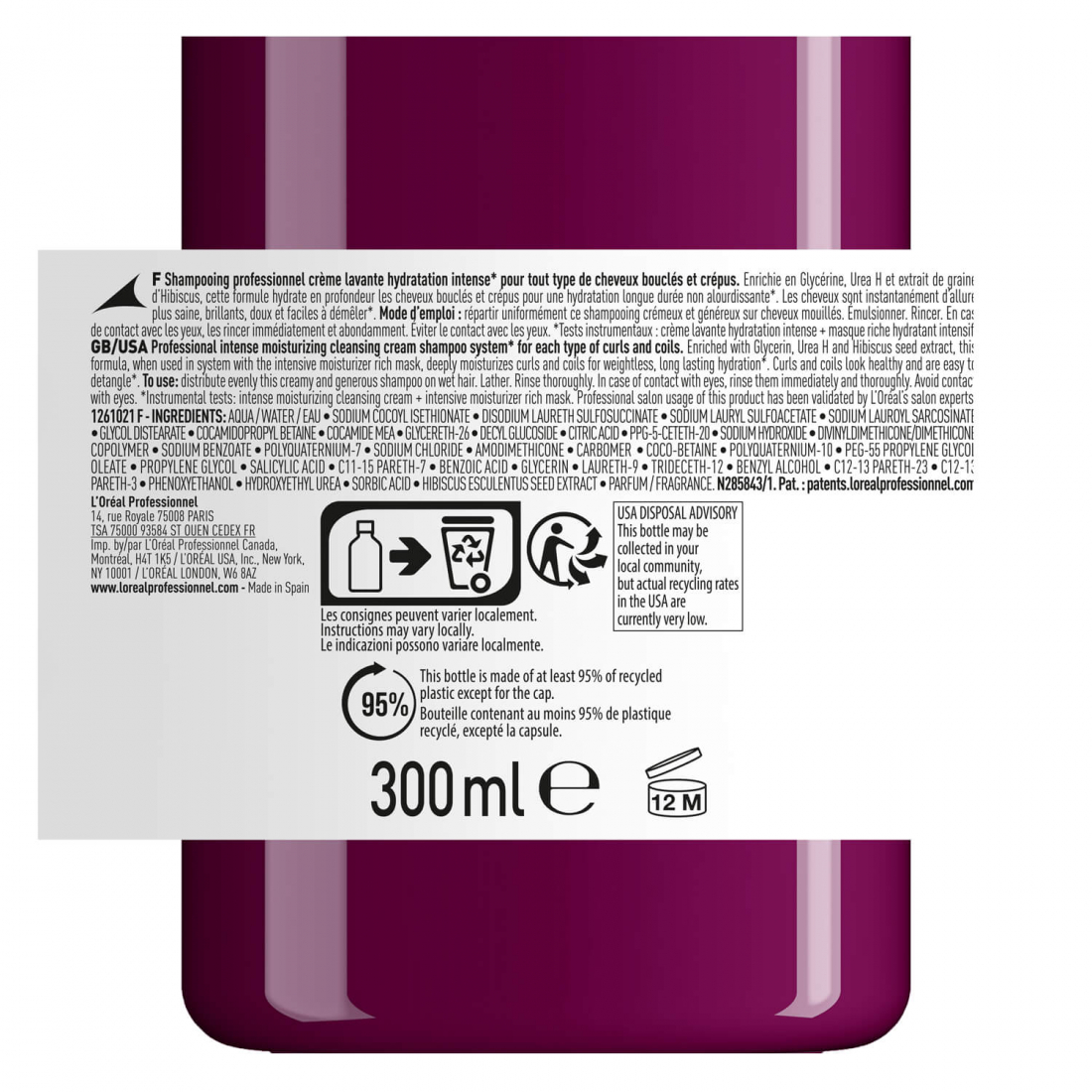 'Curl Expression Intense Moisturising' Shampoo - 300 ml