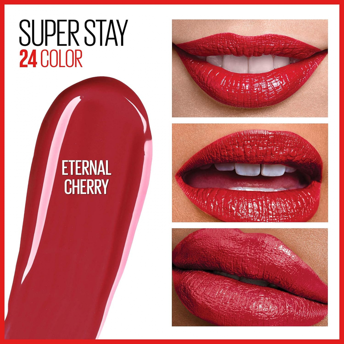 Rouge à lèvres liquide 'Superstay 24H' - 573 Eternal Cherry 9 ml