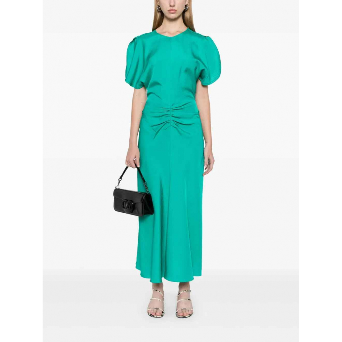 Robe Midi 'Gathered-Detail' pour Femmes