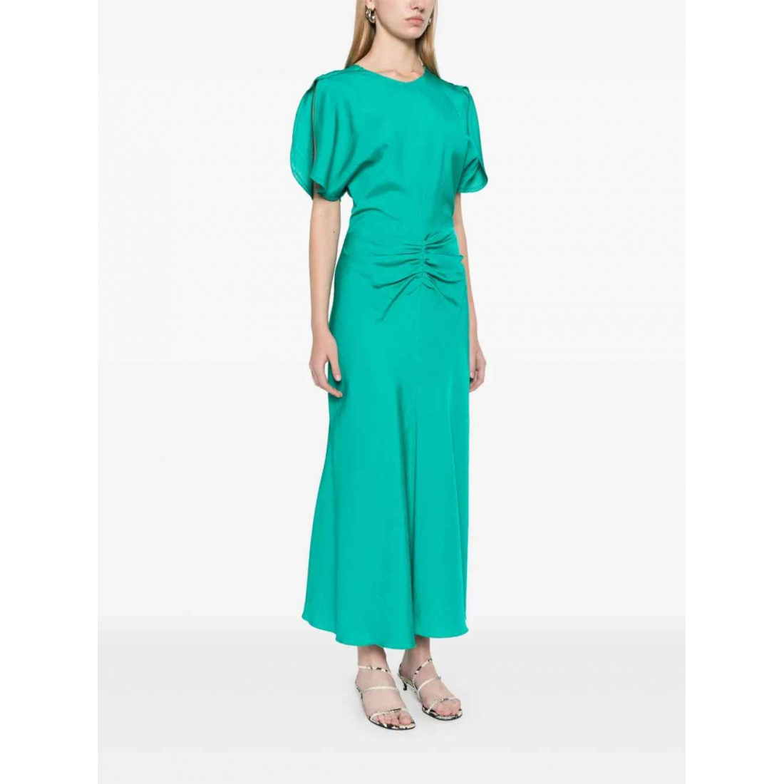 Robe Midi 'Gathered-Detail' pour Femmes