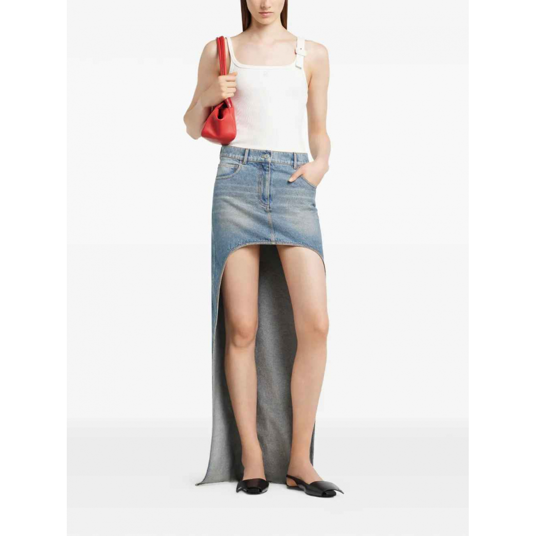 Top 'Buckle-Detail Ribbed' pour Femmes