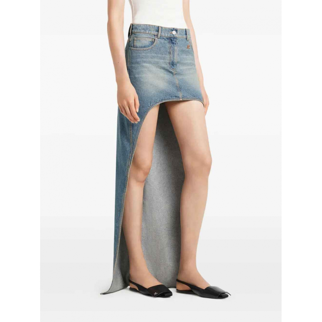 Top 'Buckle-Detail Ribbed' pour Femmes