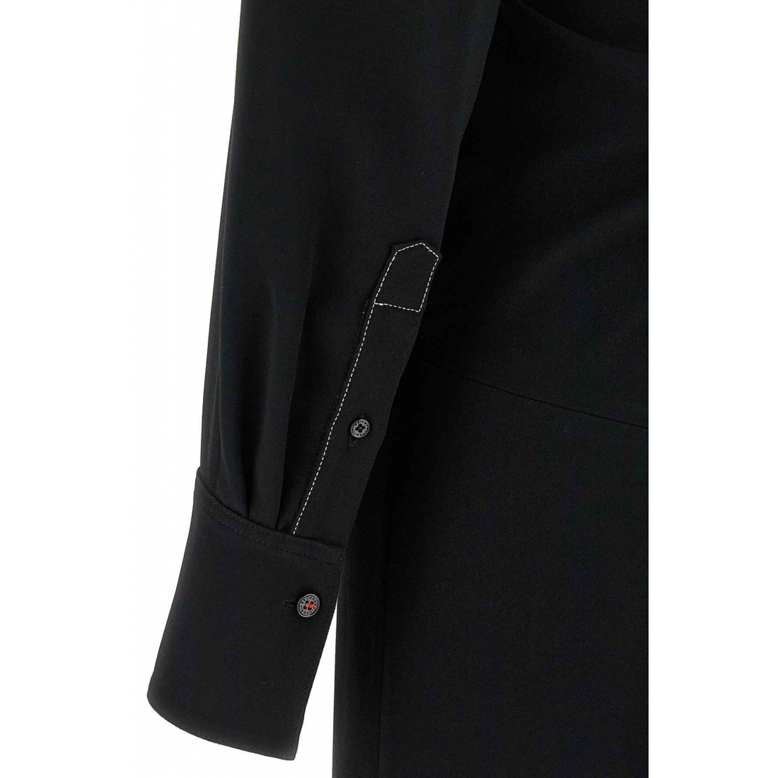 Robe Midi 'Long Sleeve Polo-Collar' pour Femmes