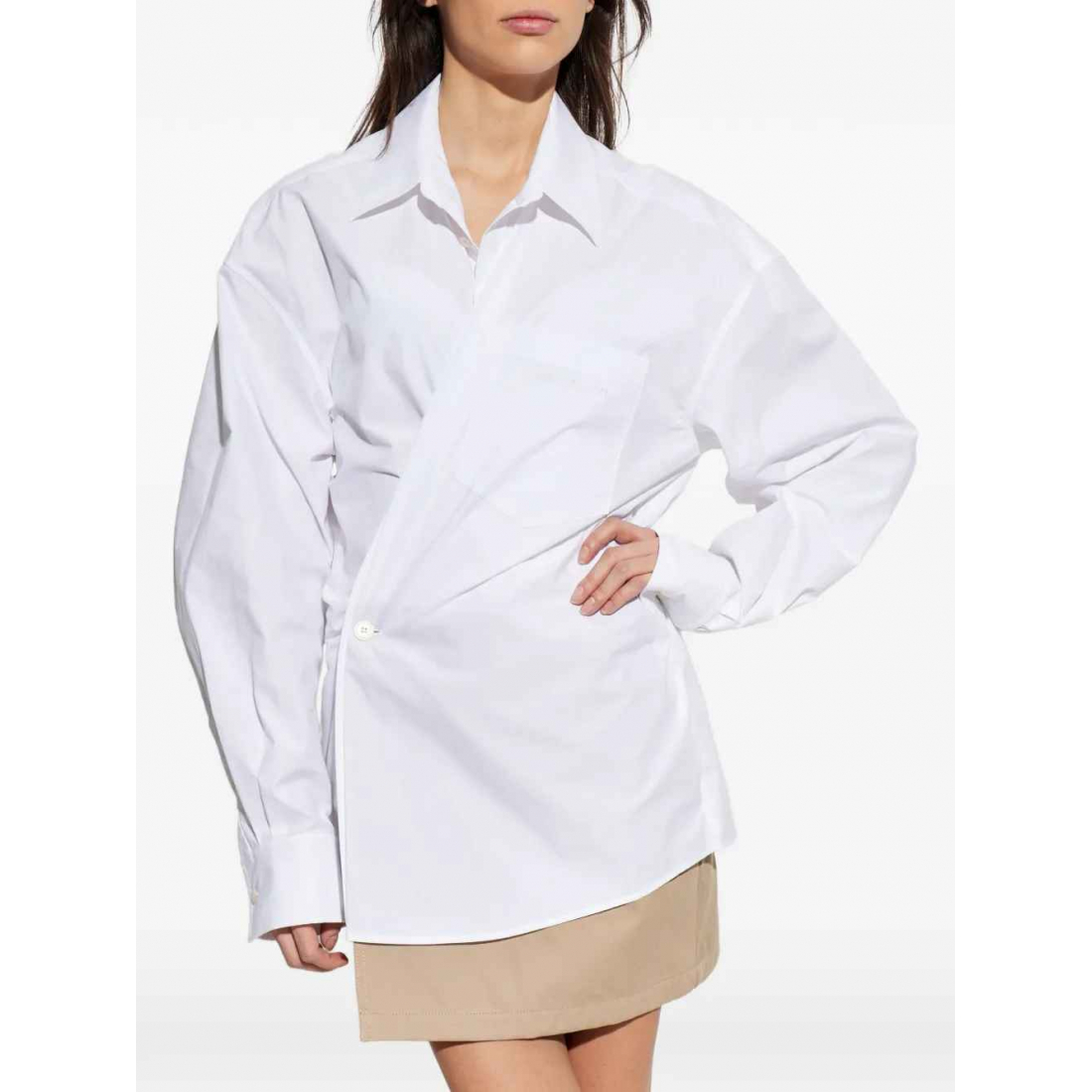 Robe mini 'Wrap-Shirt' pour Femmes
