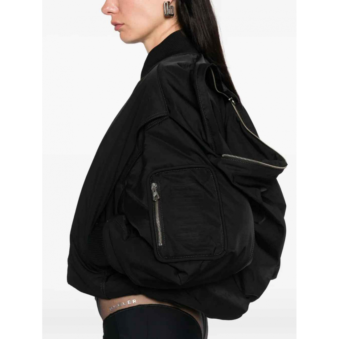 Blouson bomber 'Zip-Fastening Cropped' pour Femmes