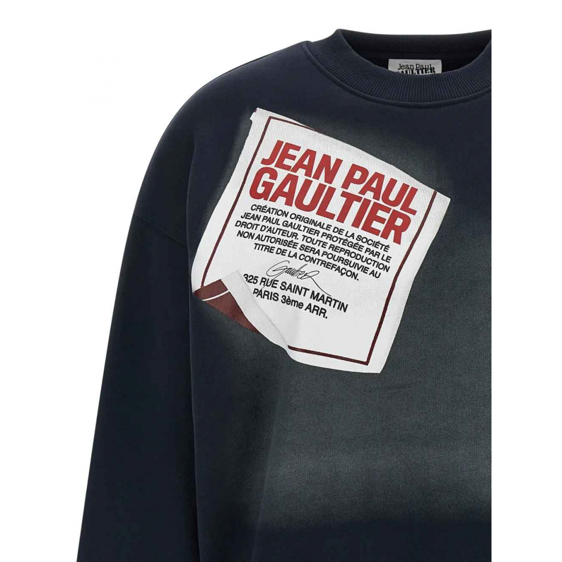 Sweatshirt 'Label-Print' pour Femmes
