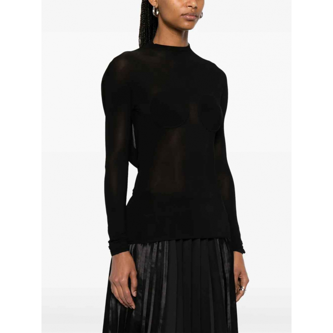 Blouse 'Semi-Sheer' pour Femmes