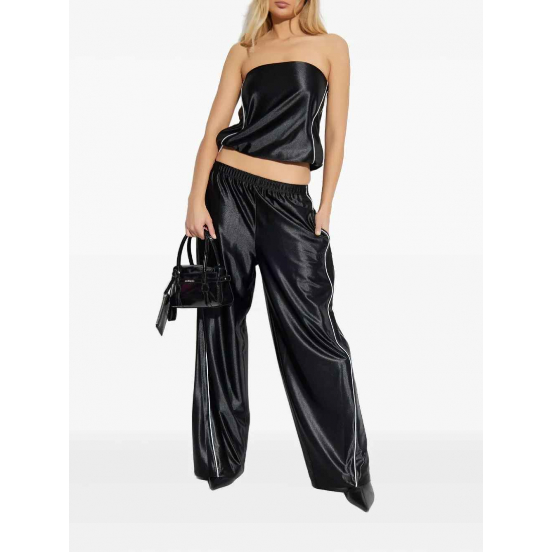 Pantalon 'Elasticated-Waistband Trim-Detal' pour Femmes