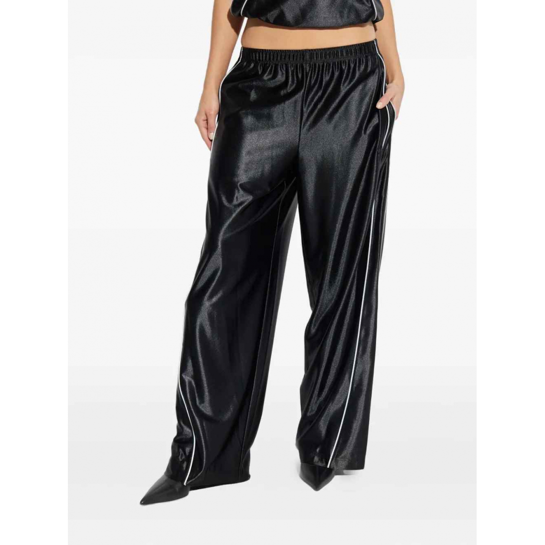 Pantalon 'Elasticated-Waistband Trim-Detal' pour Femmes