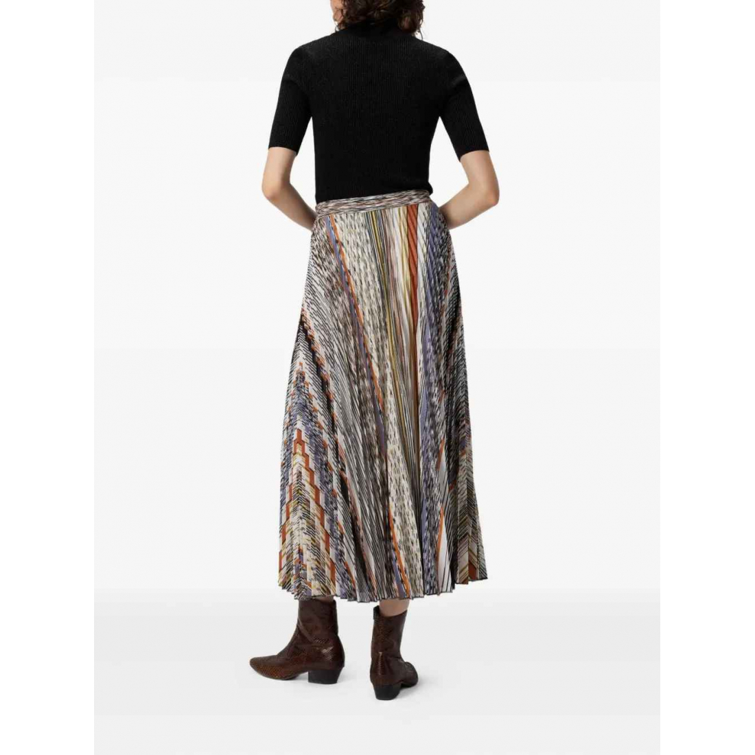 Jupe Midi 'Pleated' pour Femmes