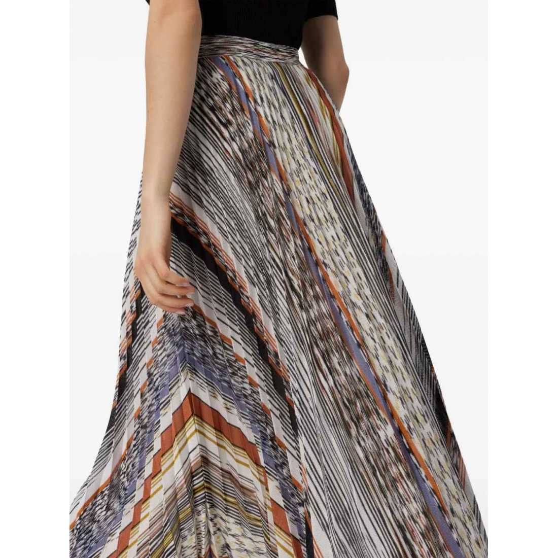 Jupe Midi 'Pleated' pour Femmes