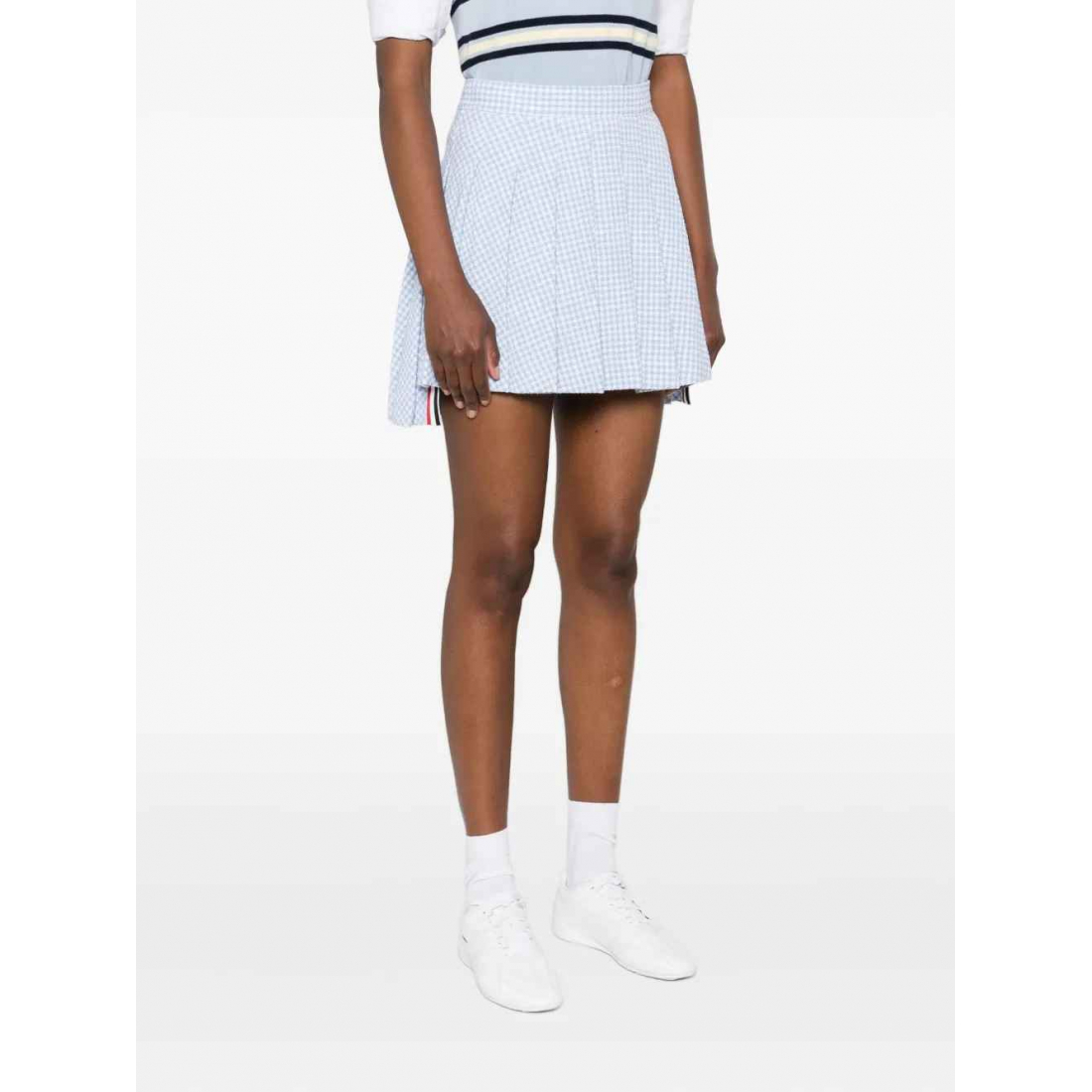 Mini Jupe 'Pleated Checked' pour Femmes