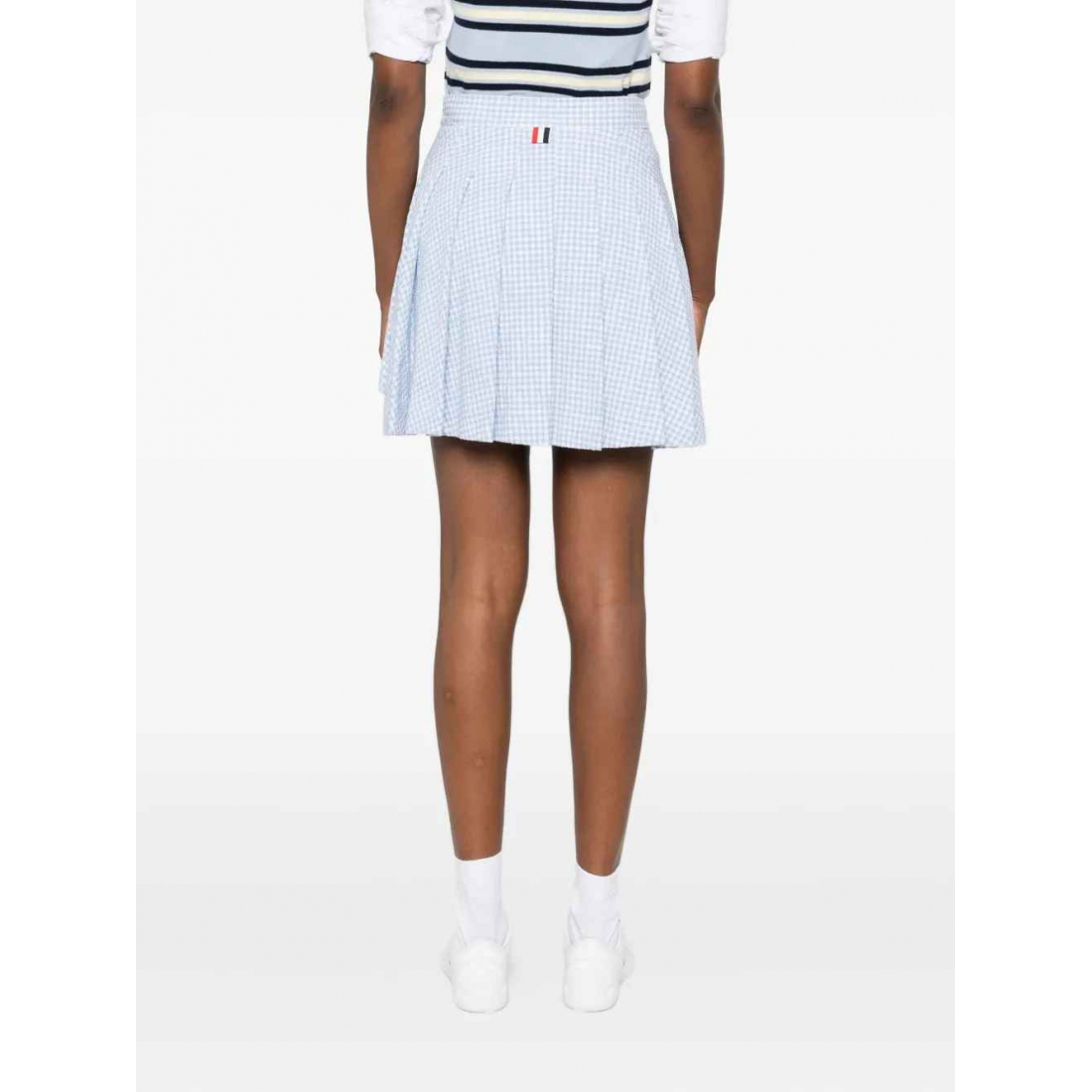 Mini Jupe 'Pleated Checked' pour Femmes