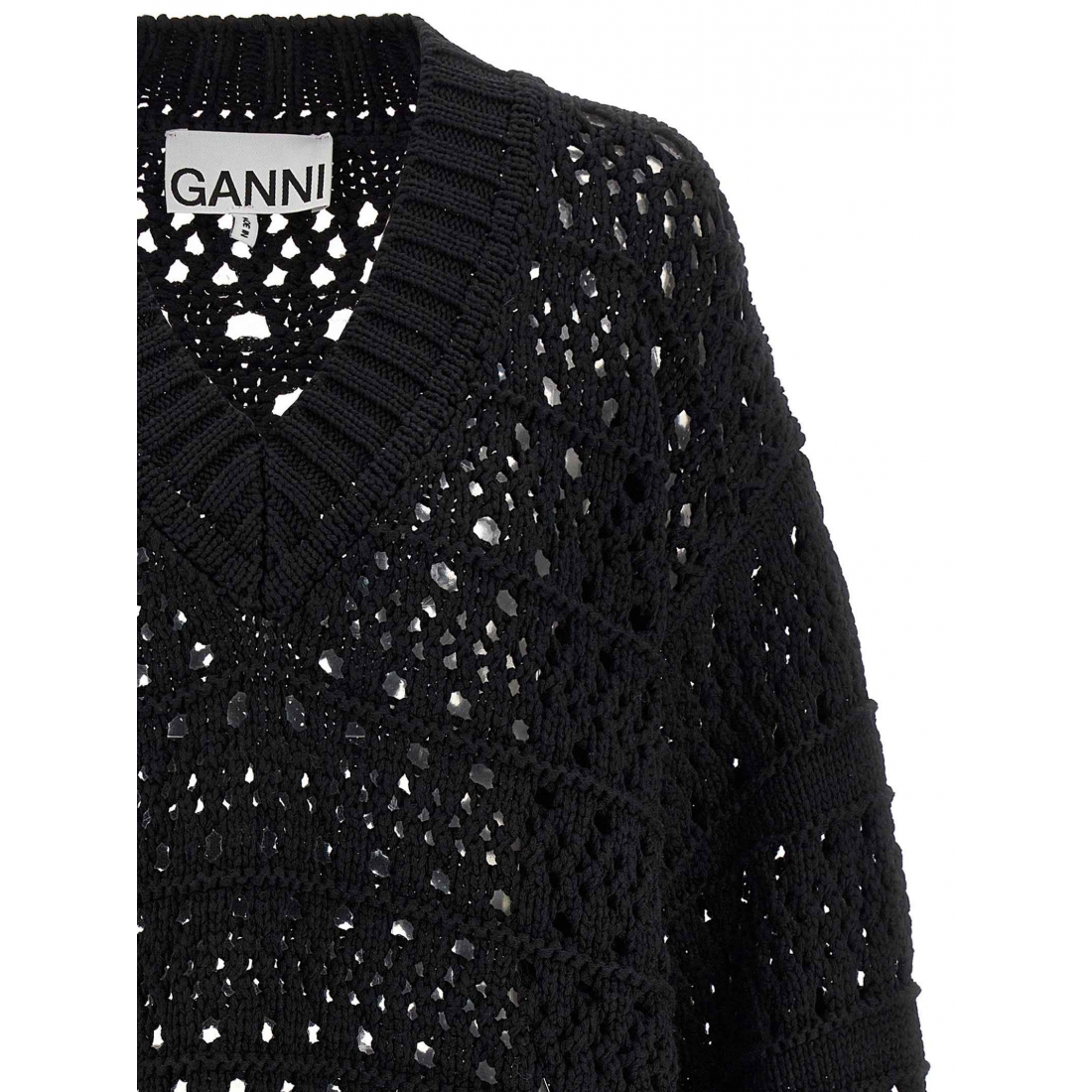 Pull 'Crochet V-Neck' pour Femmes