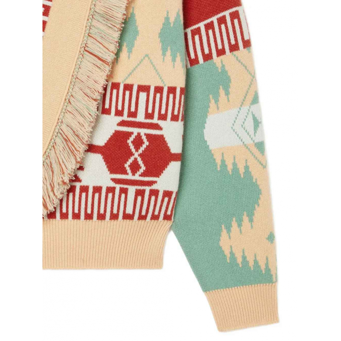 Cardigan 'Icon Jacquard Fringed' pour Femmes