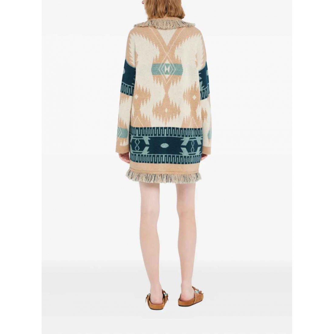 Cardigan 'Icon Jacquard Fringed' pour Femmes