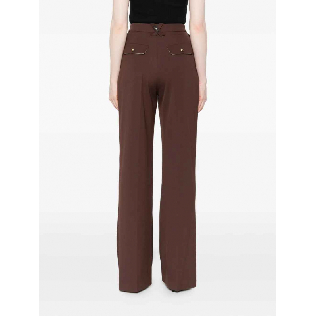 Pantalon 'Pleated Button-Detailed' pour Femmes