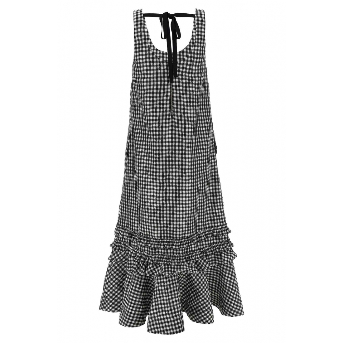 Robe 'Crinkled Check' pour Femmes