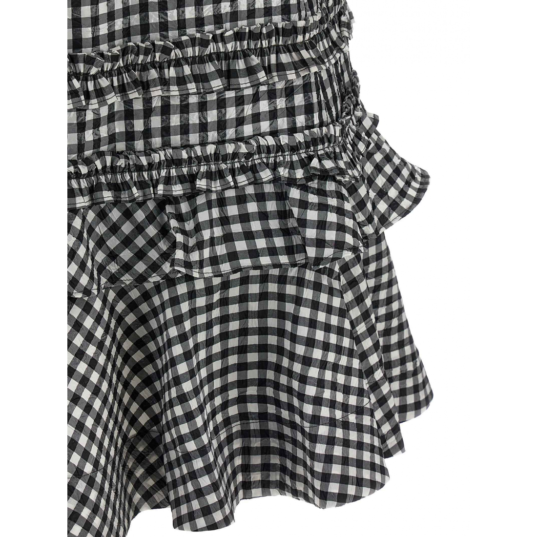 Robe mini 'Crinkled Check' pour Femmes