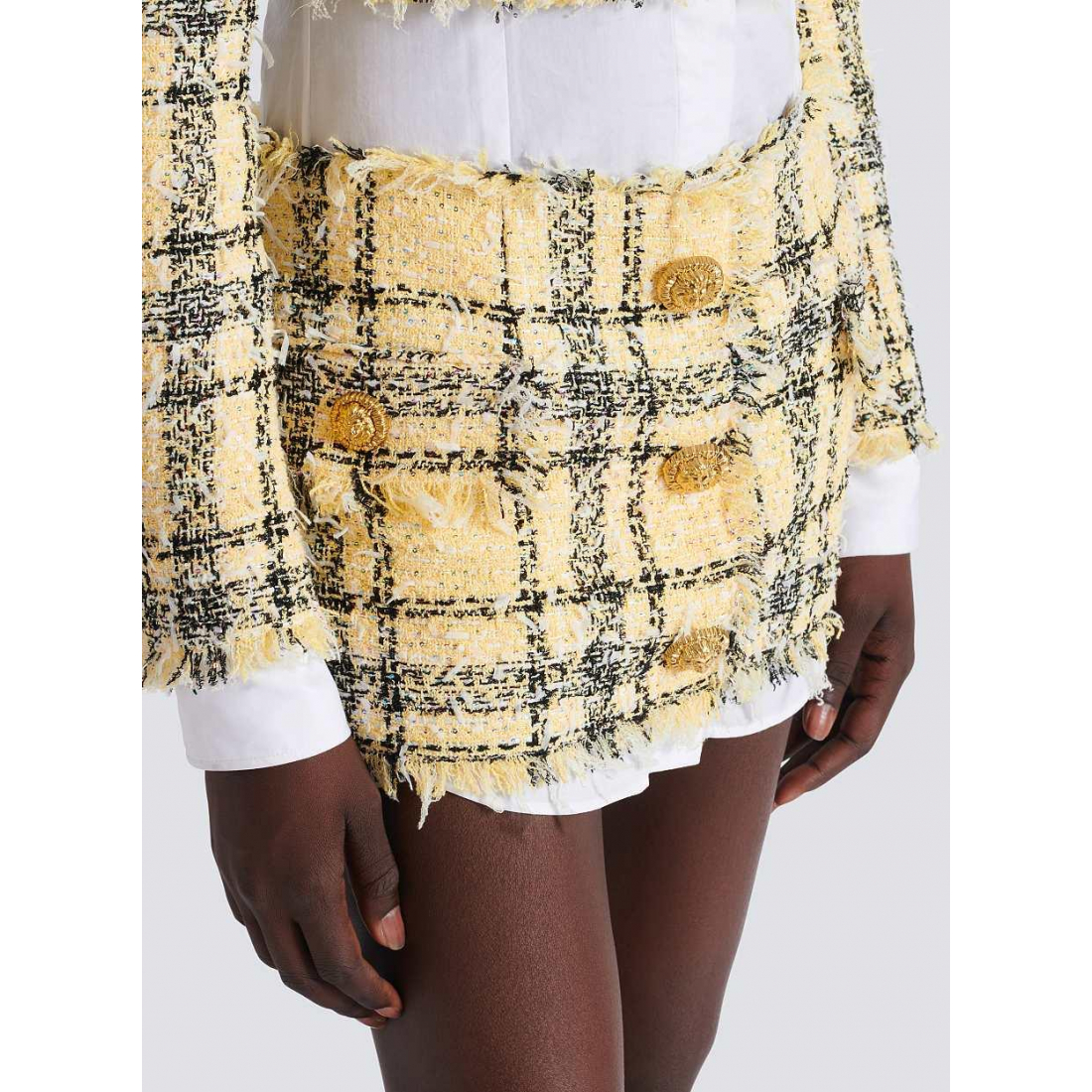 Mini Jupe 'Lurex Tweed' pour Femmes