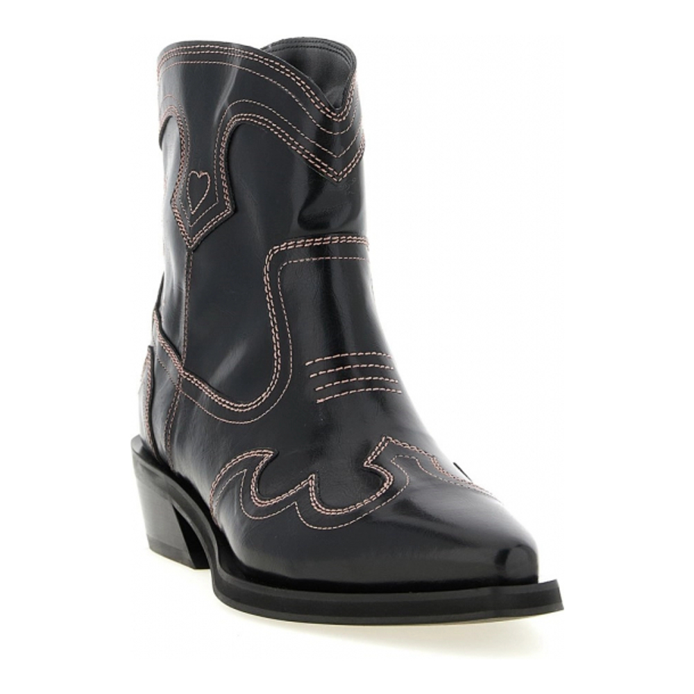 Bottines 'Low Shaft Embroidered Western' pour Femmes