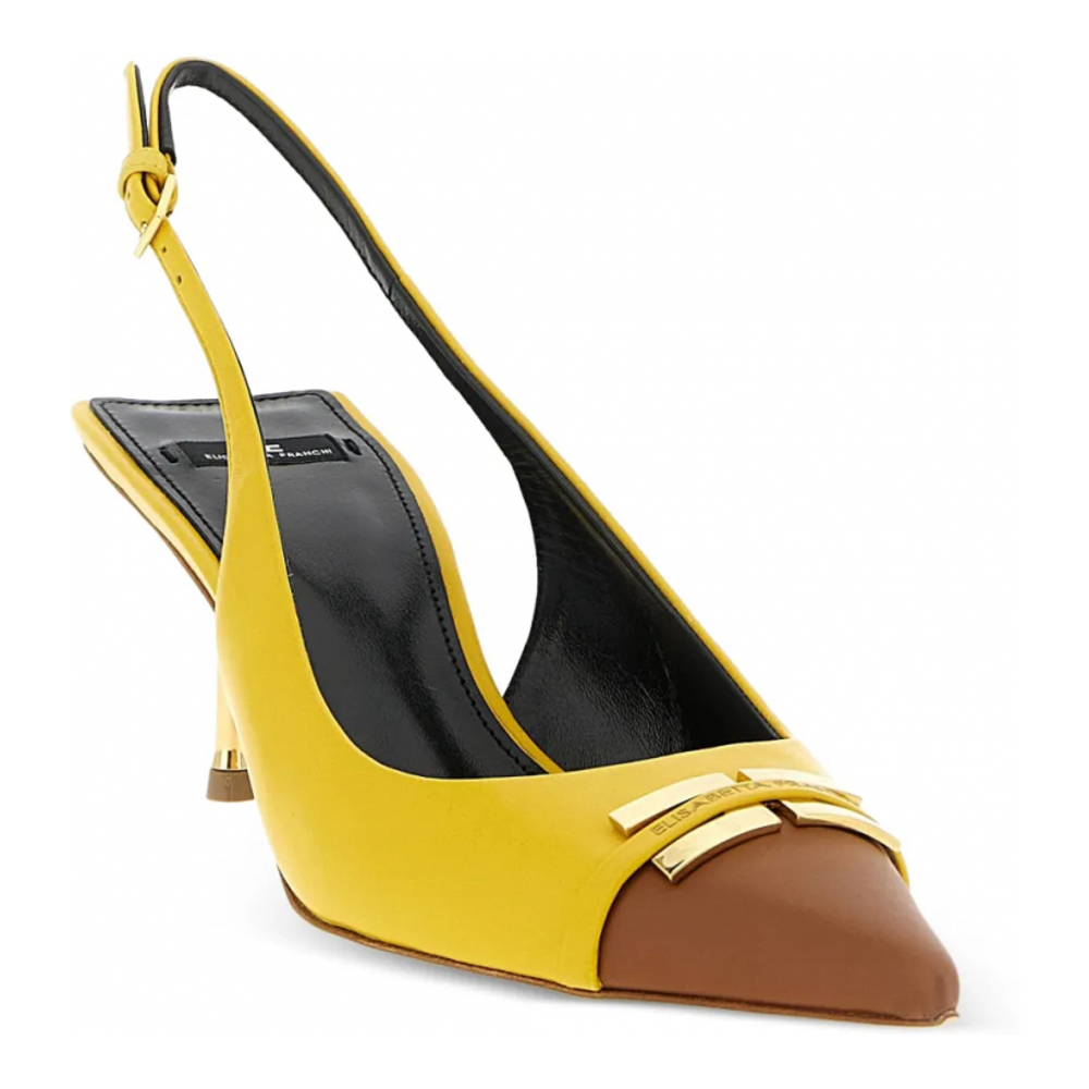 'Contrast Toe Metal Detail' Pumps für Damen