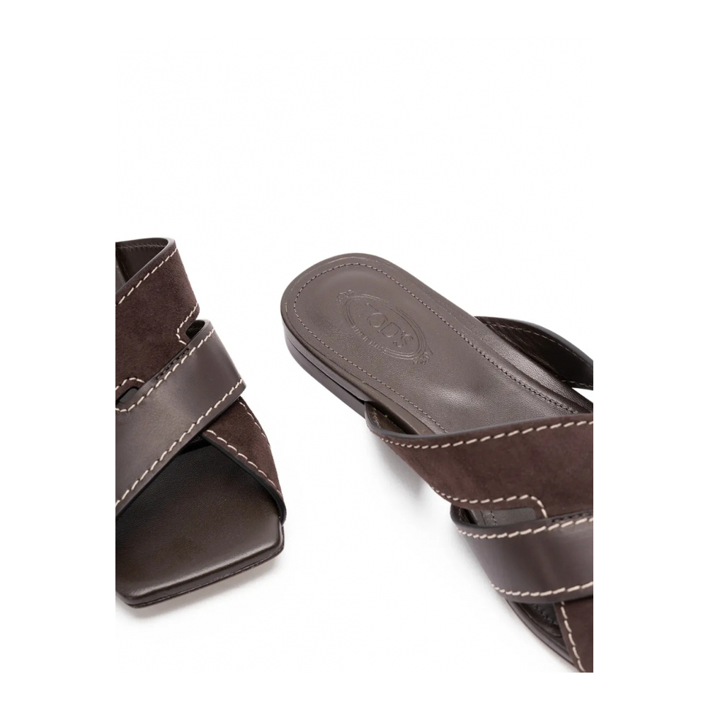 Sandales plates 'Cross-Straps' pour Femmes