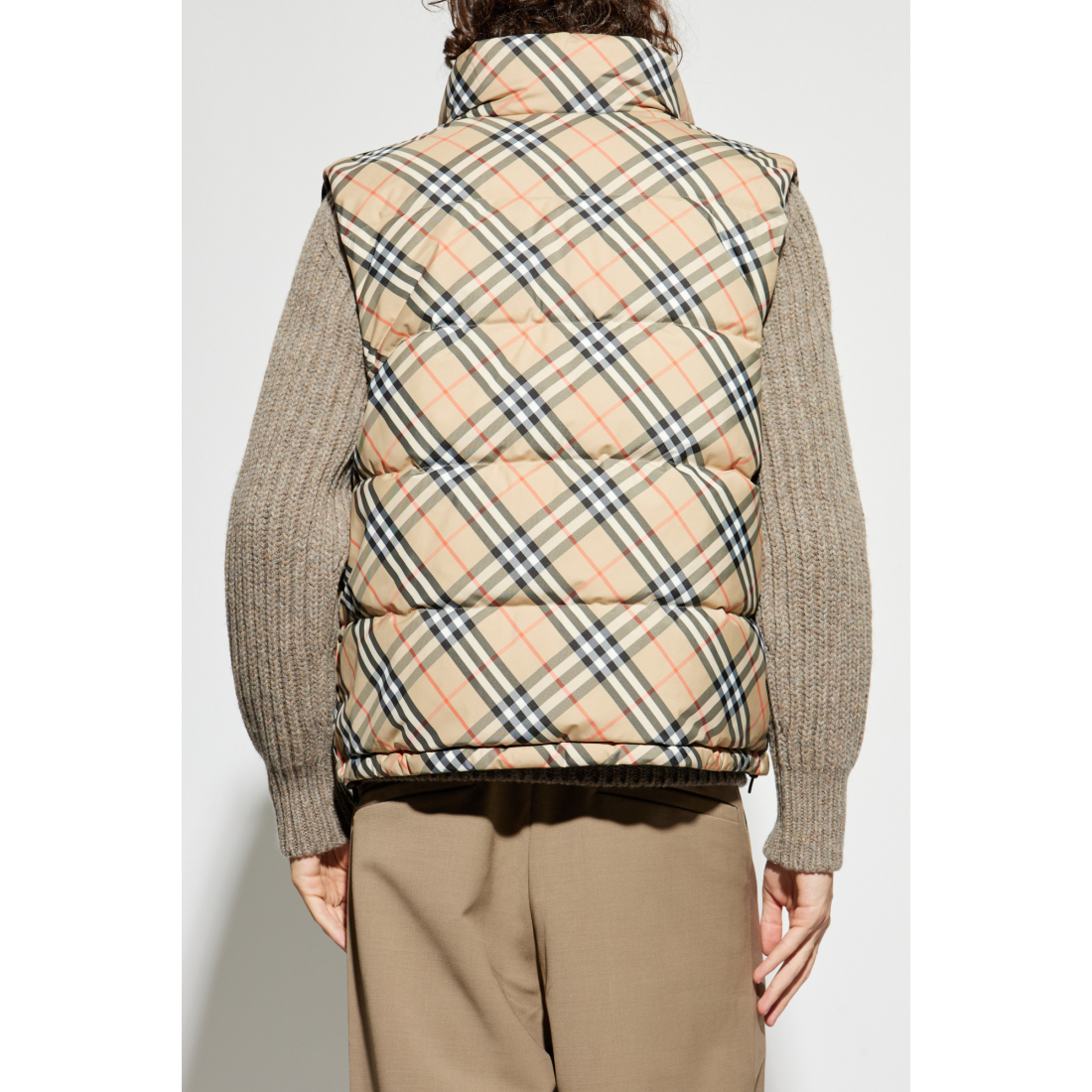 'Reversible check' Puffer-Weste für Herren