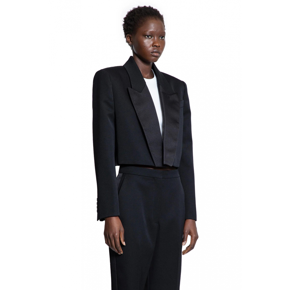 'Peak-Lapel Padded-Shoulder' Klassischer Blazer für Damen