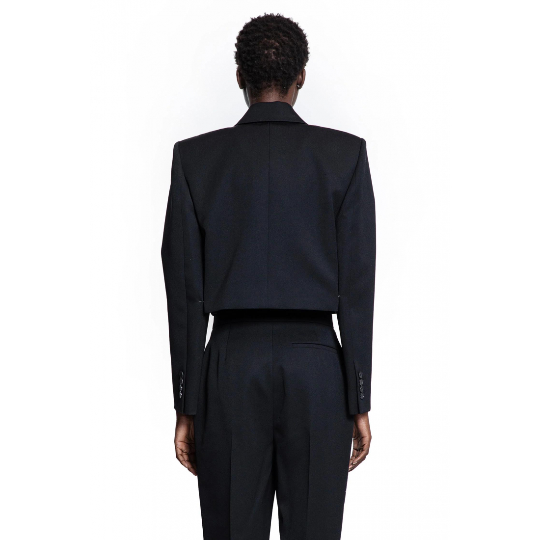 'Peak-Lapel Padded-Shoulder' Klassischer Blazer für Damen