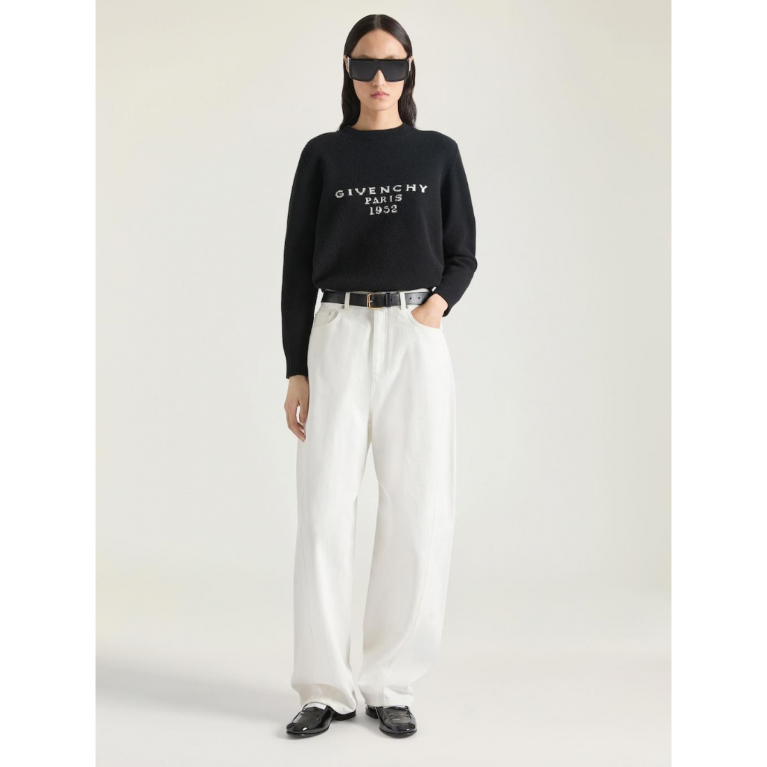 Pull en cachemire 'Logo-Intarsia' pour Femmes