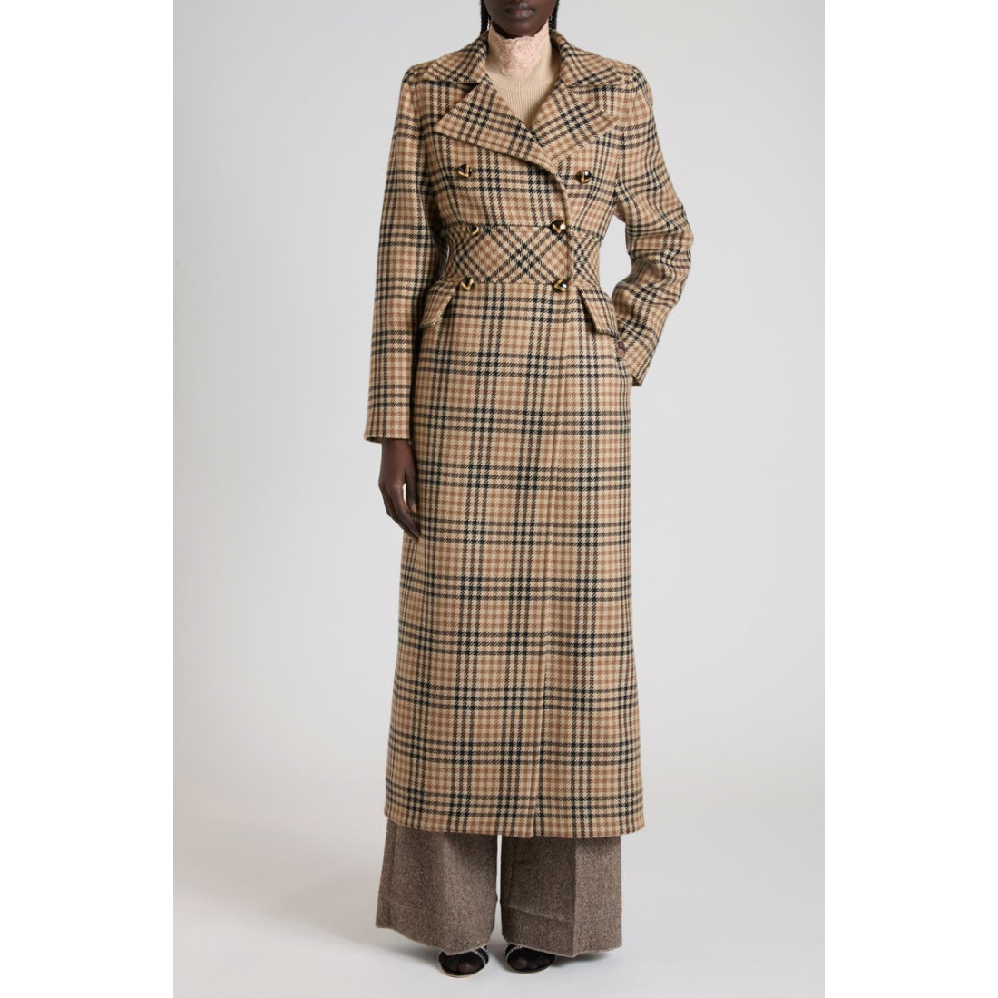 Manteau Maxi 'Double-Breasted' pour Femmes