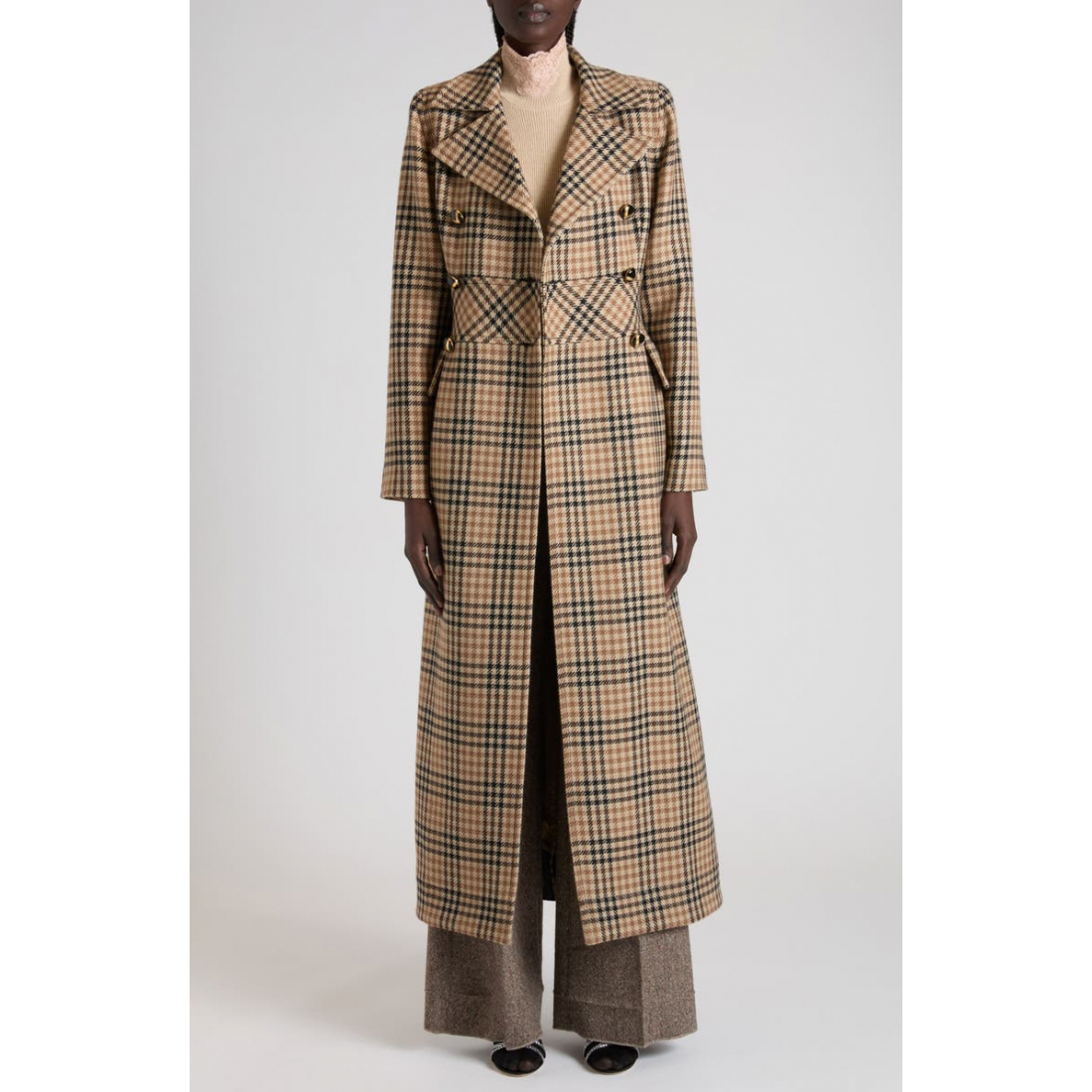 Manteau Maxi 'Double-Breasted' pour Femmes