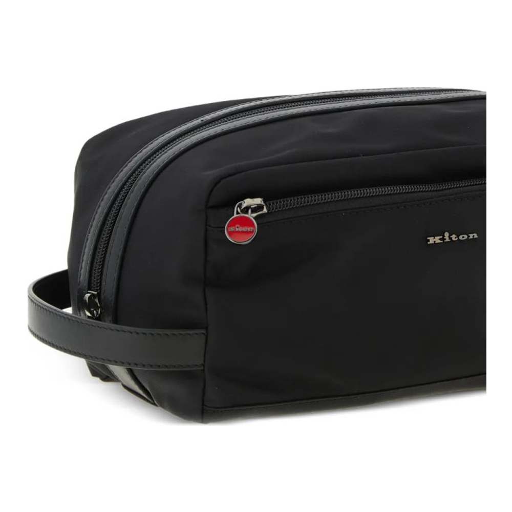 'Logo-Lettering Zipped' Necessaire für Herren