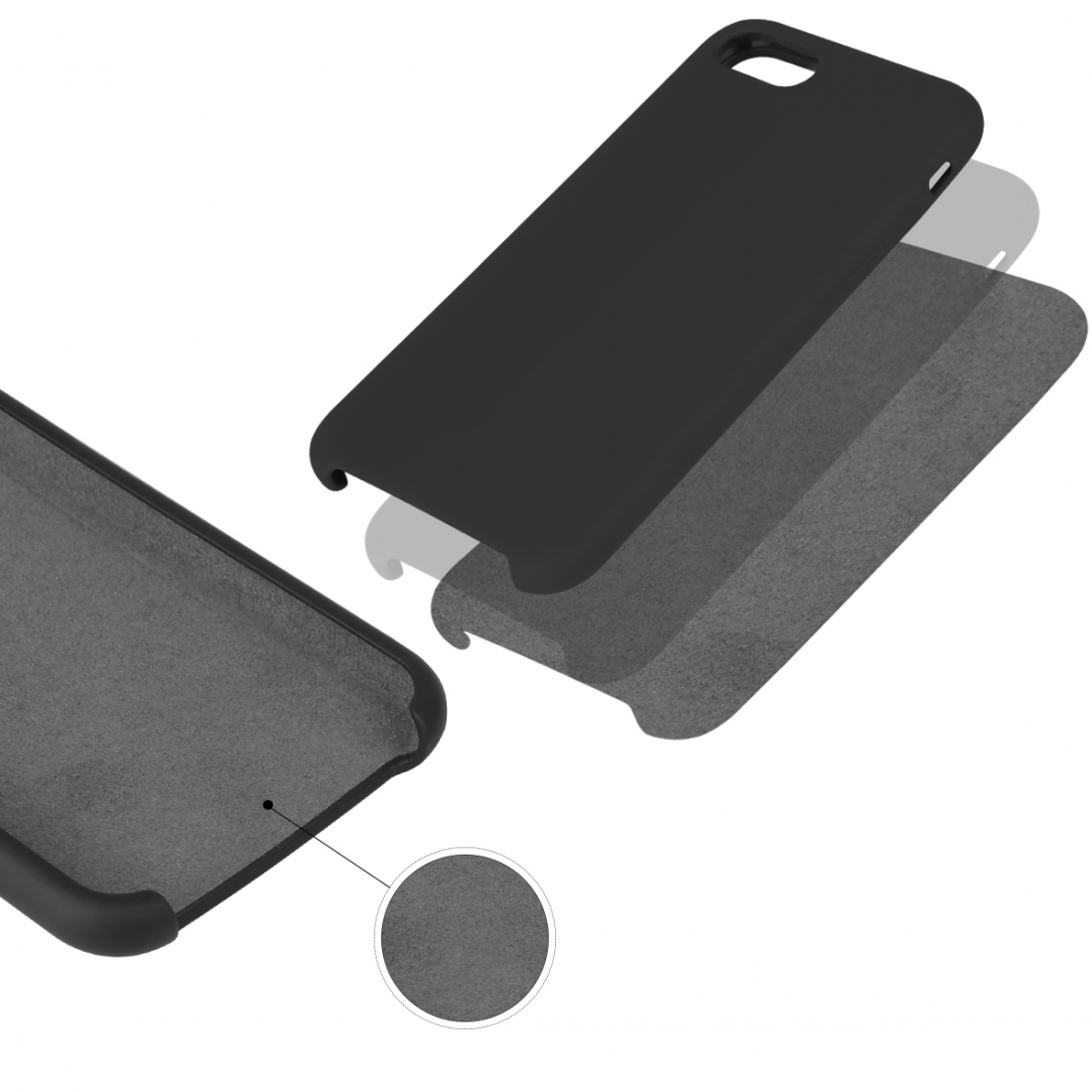 Coque Pour Iphone 7/8 Rigide En Silicone