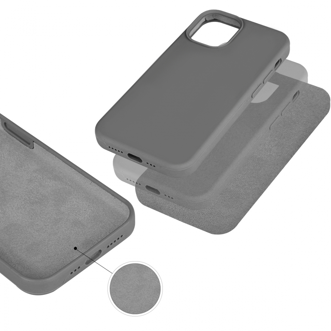 Coque Pour Iphone 12 Pro Rigide En Silicone