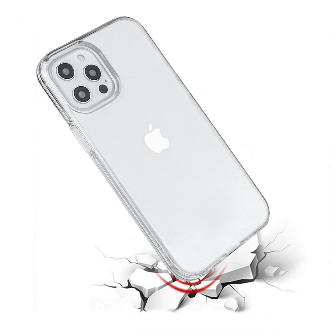 Coque Pour Iphone 12Pro Max - 2 En 1 (Contour Silicone Et Coque Pour En Dur)